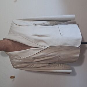 C7 The Limited Blazer Sz Lg Oatmeal Tailored Full Lined 2 Button Career Pockets